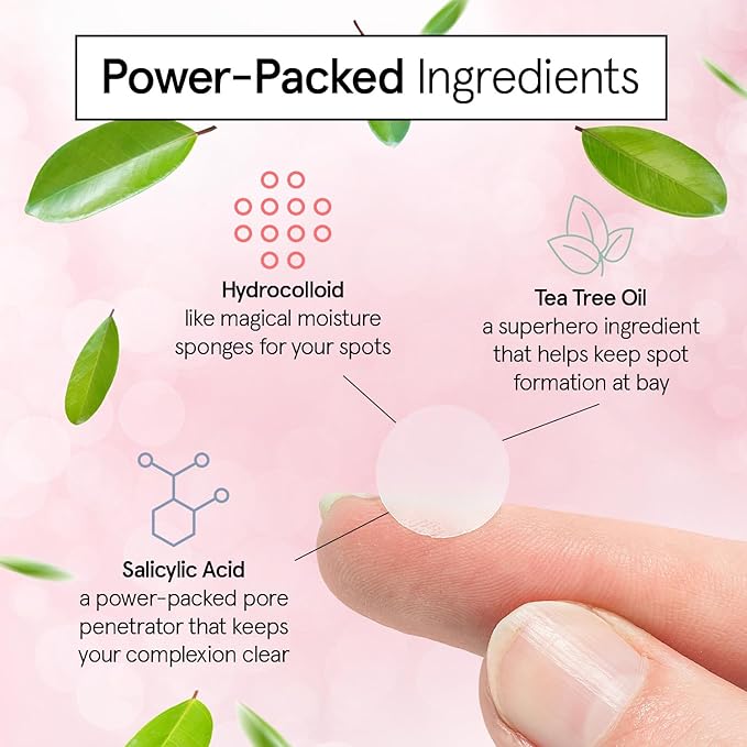 grace & stella Award Winning Multi-Size Pimple Patches for Face - Dermatologist Tested Acne Patches for Face - Hydrocolloid Patch for Breakouts, Whiteheads - Vegan Pimple Patch (Clear, 72 Pack)