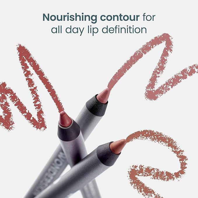 Wonderskin Lipliner Pencil - 360 Contour Lipliner, Long Lasting, Sharpenable, Waterproof and Transfer-Proof Nude Lip Liner Pencil (Blush)