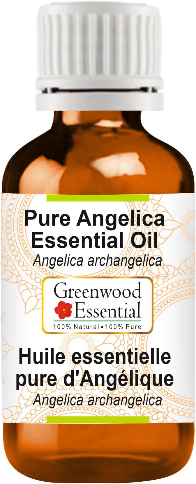 Greenwood Essential Pure Angelica Essential Oil (Angelica archangelica) Steam Distilled 2ml (0.06 oz)