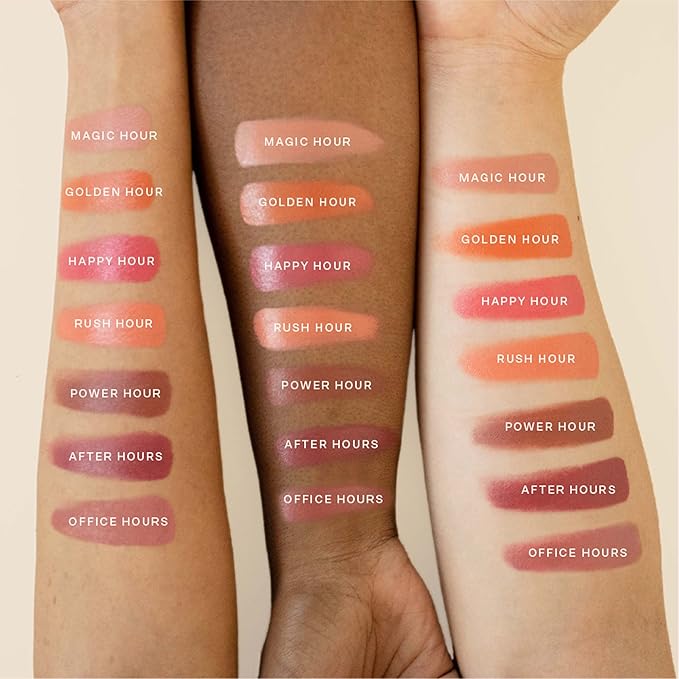 Tower 28 Beauty BeachPlease Cream Blush for Cheeks and Lips - Multi-Purpose Lip and Cheek Tint in Sun-Kissed Peach Blush - for Sensitive Skin – Color RUSH HOUR, Luminous Finish