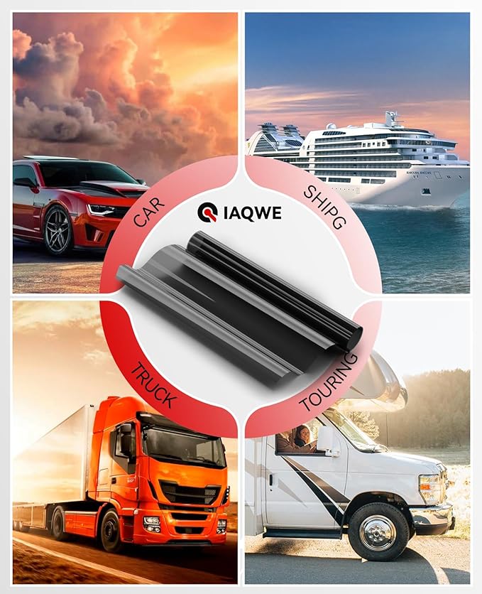 Car Window Tint 24" in x 15'Ft with 70% VLT, Nano Ceramic Window Tint Film for Car, UV&IR Protection Heat Insulation Anti-Explosion Scratch Resistant