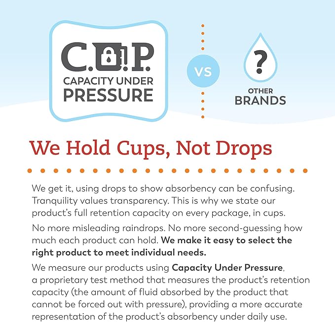 Tranquility Premium Overnight Disposable Absorbent Underwear (18 Count) - M, 34-48 in. Waist - Maximum Absorbency, All-Night Sleep, Breathable Comfort, Adult Diapers
