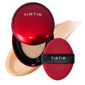[*Mini Size*] TIRTIR Mask Fit Red Cushion Foundation | Full coverage, Weightless, Skin fit, Satin Glow Finish, Korean Makeup, beauty, Tattoo cover up, Buildable (#22N Shell Beige, 0.15 Fl Oz)
