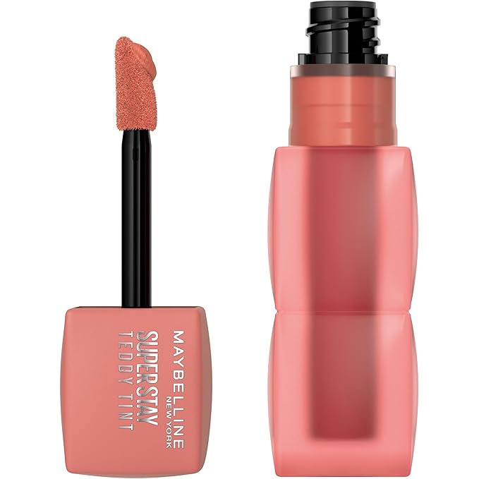 MAYBELLINE Super Stay Teddy Lip Tint, Long Lasting Matte Lipstick for Up To 12HR Wear, Soft Era, 1 Count