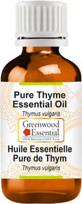 Greenwood Essential Thyme Essential Oil (Thymus vulgaris) Steam Distilled 30ml (1.01 oz)