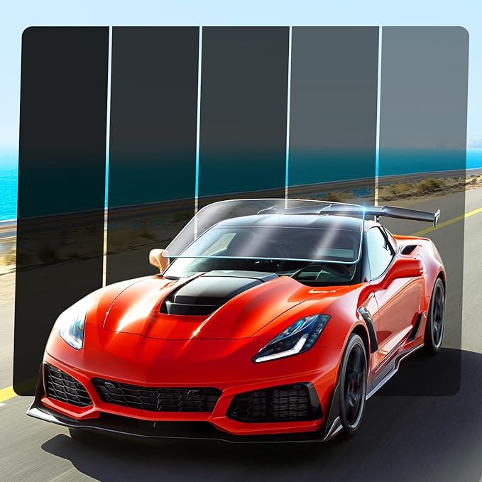 15% VLT Ceramic Car Window Tint Film (24In x100Ft), 99% UV & 96% IRR Blocks, 5-Layer Automotive Tints for Privacy Sun & Glare Protection Heat Blocking Scratch Resistant