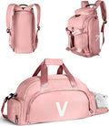 Birthday Gift for Women, Initial Gym Bags with Shoe Compartment, Dance Bag for Girls, Monogram Kid Overnight Bags, Travel Duffle Tote-Trendy Gifts for Teenage Girls (Letter V)