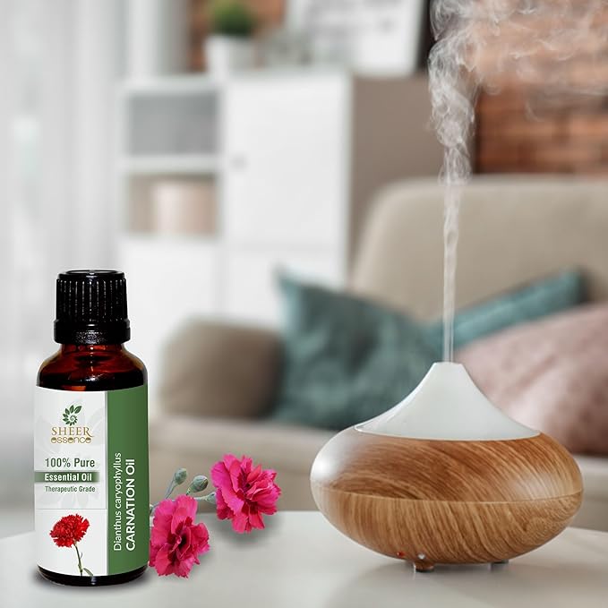Carnation Oil -(Dianthus Caryophyllus)- Essential Oil 100% Pure Natural Undiluted Uncut Therapeutic Grade Oil 1.69 Fl.OZ