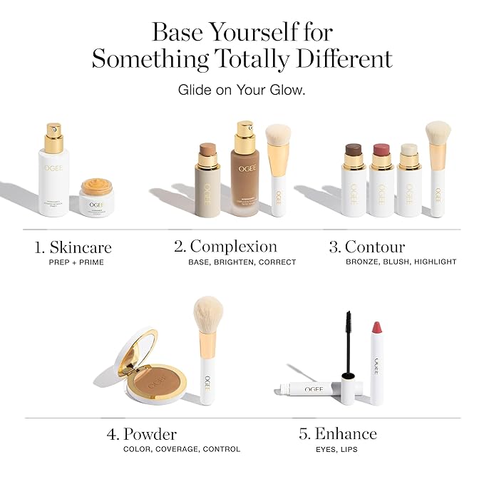 Ogee Complexion Perfecting Liquid Foundation - Lightweight Tinted Moisturizer For Face (Linden 1.25N - Light Beige, Neutral Undertone) - with Vitamin C & Jojoba Oil - Certified Organic & Made in USA