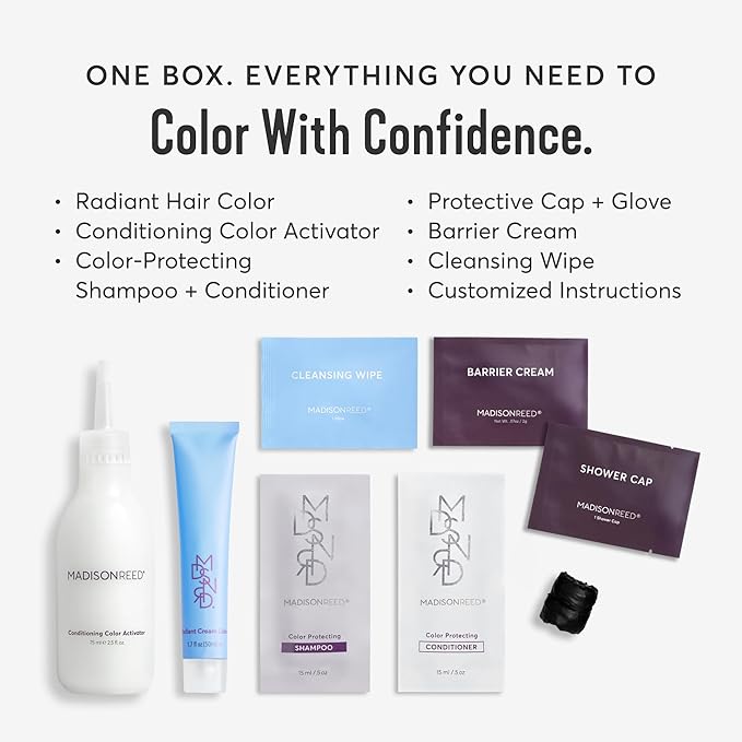Madison Reed Radiant Hair Color Kit | 9NA Medium Cool Blonde with Ash Undertones (Pisa Blonde) for 100% Gray Hair Coverage | Dimensional Permanent Hair Dye | PPD-Free & Ammonia-Free | 2 Pack
