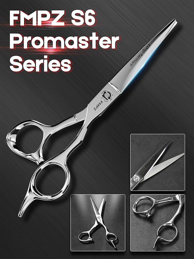 Hair Cutting Scissors Professional, 5.5" Barber Scissors, Hair Cutting Shears with 440C Steel - 60HRC Hardness Extremely Sharp with Ergonomic for Salon & Home Use - Classic Style