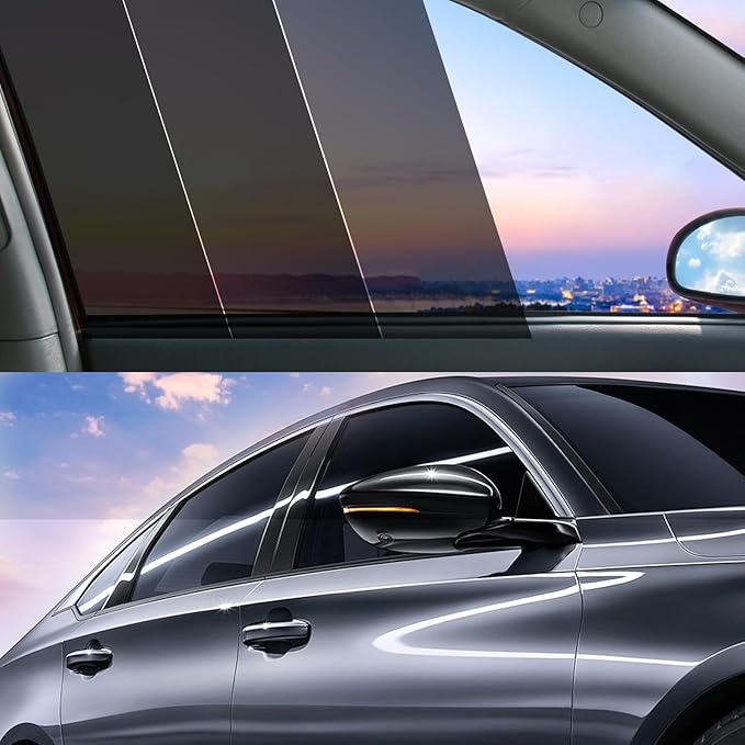 Car Window Tint 5% VLT - 20" in x 20' Ft Nano Carbon Window Tint Privacy Film for Car, Heat & UV Blocking, Glare Reduction and Scratch Resistant Automotive Tinting Roll