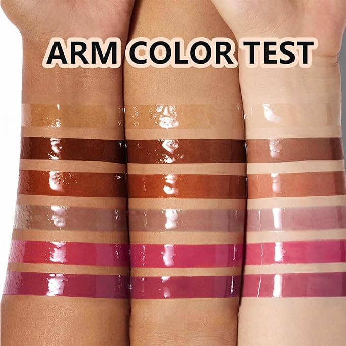 Super Lustrous Lip Oil, Non-Sticky, Hydrating, Hypoallergenic, Waterproof, High Shine Finish (04# Sheer Pink)