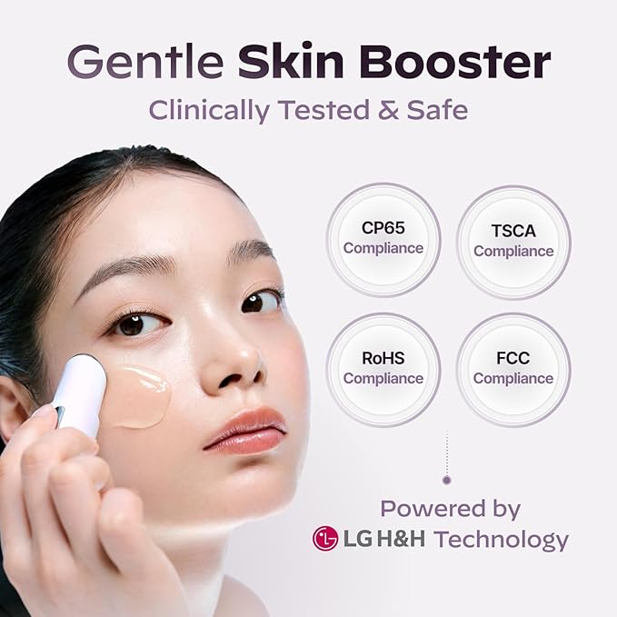 Superform Galvanic Booster Mystic White, 1min booster for ageless skin, anti-aging and firming pocket booster, glow on the go, Korean skincare, Gift, Stocking Stuffers for Women