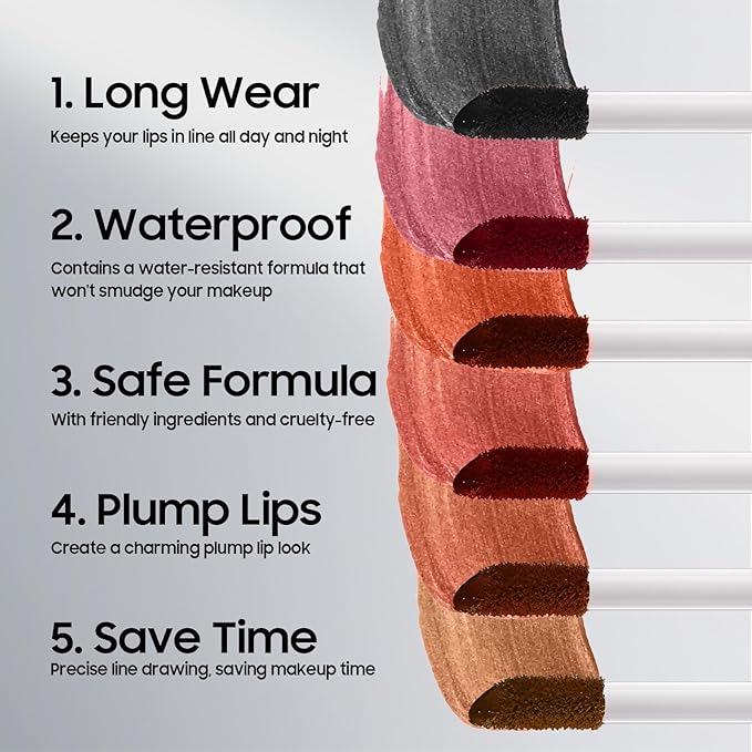 Lip Stain, Lip Gloss Transfer-Resistant Waterproof Smudge-Proof Moisturizing, Lip Tint for Women Gift All-Day Color Hold (Coral)