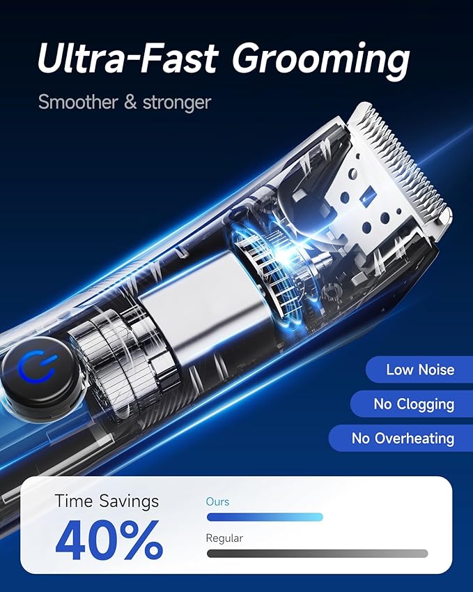 Manscape Trimmer for Men - No Nicks Electric Razor-Shaver for Balls/Pubic/Groin/Legs/Chest Hair Removal w/Light & Ceramic Blade, IPX7 Waterproof Body Groomer USB-C Charging, Gifts for Him Dad