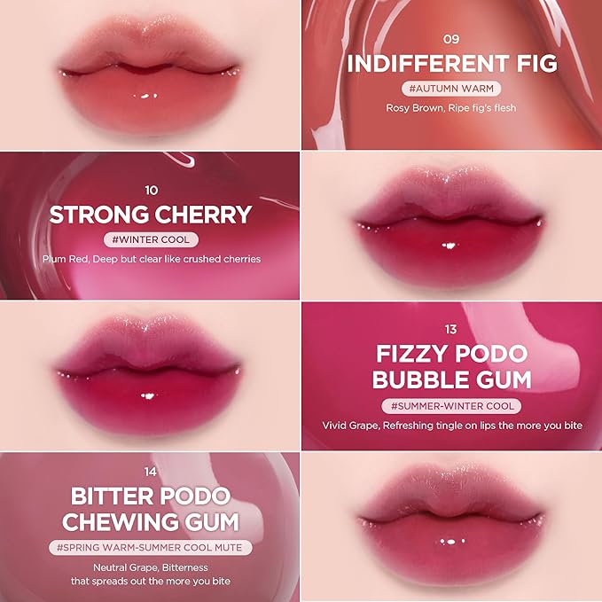 lilybyred Bloody Liar Coating Tint | Korean Glossy Lip Stain, Vivid & Juicy Color, Syrupy Shine, Moisturizing, Long-Lasting & Smudge-Proof, Non-Sticky, Lightweight, 0.14 oz. (07 Daring Cherry)