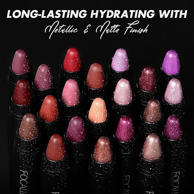 FOCALLURE Ultra Chic Lipstick,Rich Vitamin E Lip Crayon,Lightweight Color without Drying or Fading,Long Lasting Waterproof Lips Makeup,NUDE DESERT