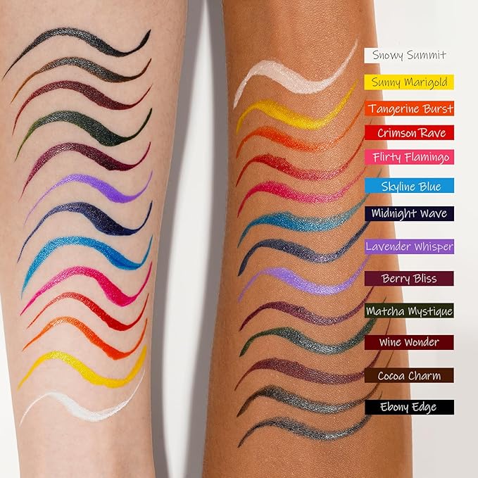 Liquid Eyeliner, Brown Liquid Eyeliner, Long Lasting Brown Liquid Eye Liner Pen for Daily Natural Makeup, Felt Tip Applicator for Line Precision, Easy to Remove with Warm Water YES.EYE DO(Cocoa Charm)