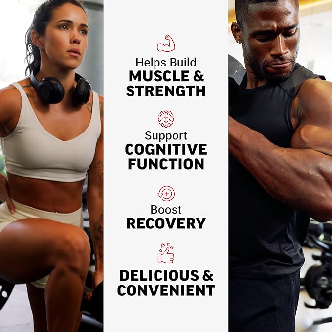 Force Factor Creatine Monohydrate Gummies, 5g Dose for Men & Women to Support Muscle, Strength, Recovery, Cognitive Health & Memory, Assorted Fruit Flavors, 150 Gummies