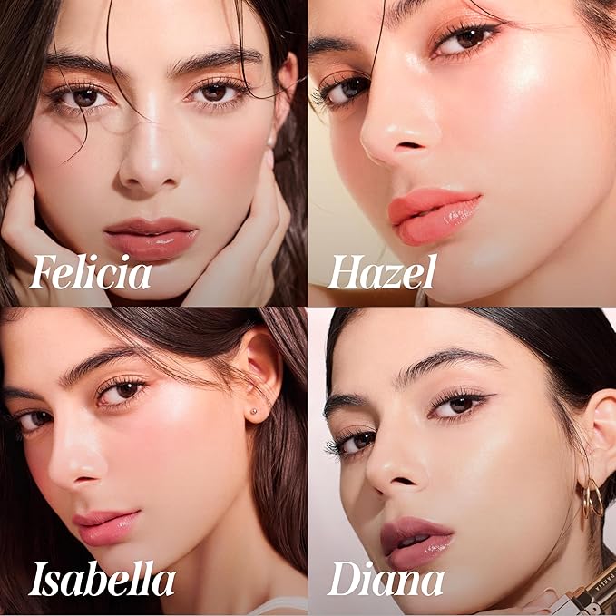 DEARDAHLIA Lip Paradise Sensual Lip Glow (Hazle) - Weightless Hydrating Vegan Lipstick with Glossy Finish, Natural Radiant Glow & Shea Butter Nourishment. 0.11 oz