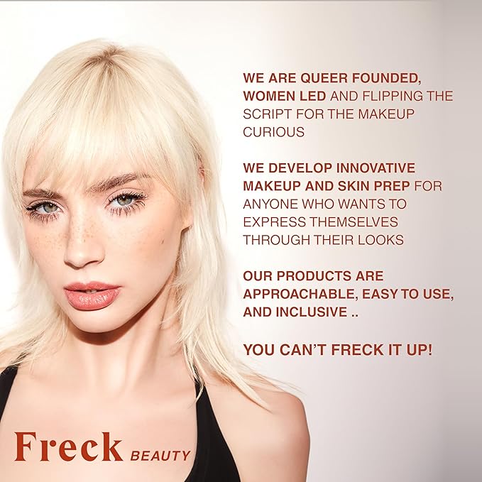 Freck Beauty CHEEKSLIME Lip & Cheek Tint - Liquid Cream Blush, High Impact Pigments, Blends Seamlessly, Dries Down to Natural Flush for All Skin Tones | ROSE BUDDY (Mauve Rose)