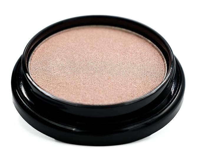 Hugs and Kisses Shimmering Muted Baby Cool Toned Pink Satin Pressed Powder Single Vegan Eyeshadow; Talc, Paraben & Cruelty Free