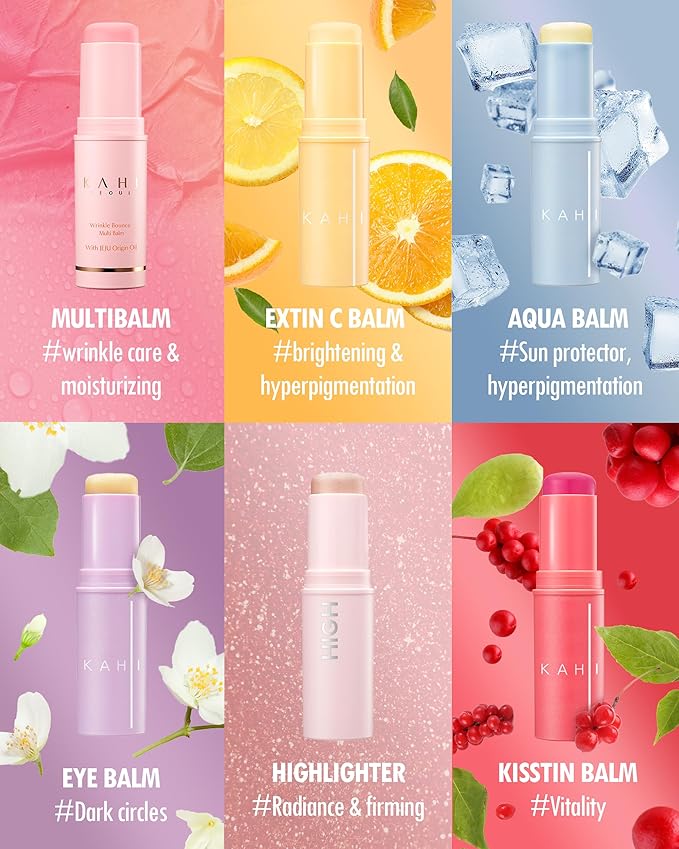 KAHI BALM SERIES | Aqua Balm Stick - Lightweight Korean Sun Stick & Beauty Balm Eye treatment Balm Korean Moisture