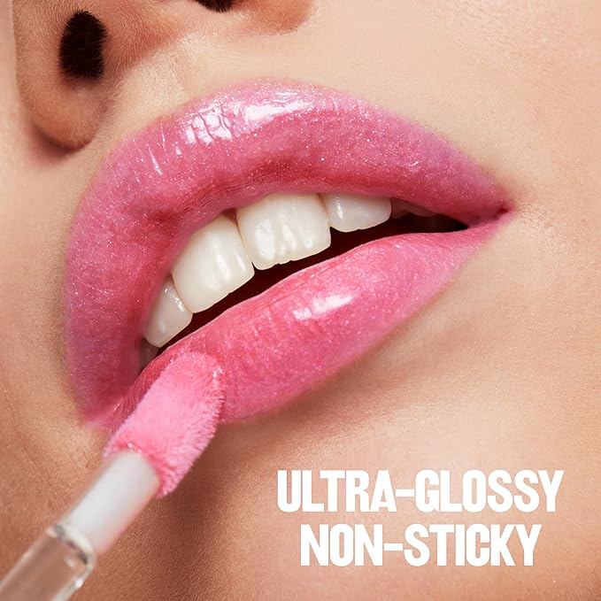 REVLON Super Lustrous Lip Gloss, Non-Sticky, Hydrating, High Shine Finish, 232 Pink Obsessed, 0.13 oz (Pack of 2)