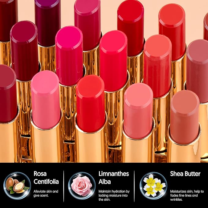 Moisture Nude Pink Lipstick for Women Hydrate Tinted Lip Balm for Dry Cracked Lips Glossy Nude Lip Color Juicy Finish, MA073 Bare Soul