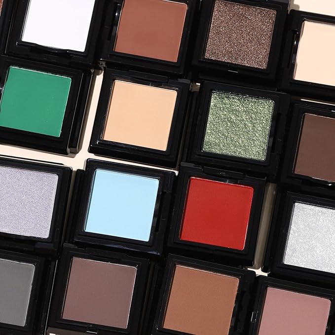 UCANBE White Single Eyeshadow Palette, Highly Pigmented Matte Eye Shadow Powder, Professional Long-Lasting Waterproof Makeup Palette