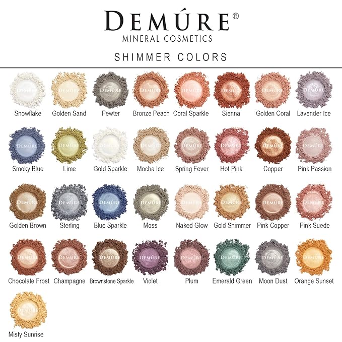 Demure Mineral Make Up (Emerald Green) Eye Shadow, Shimmer Eyeshadow, Loose Powder, Glitter Eyeshadow, Eye Makeup, Professional Makeup