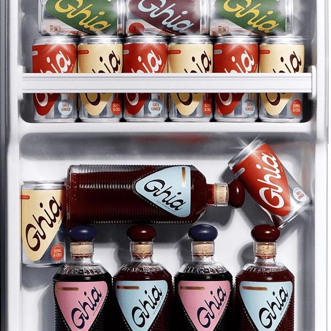 Ghia Non-Alcoholic Le Spritz | Variety 12-Pack | Canned Mocktail & Cocktail Mixer, Zero Proof Sparkling Apéritif with Soothing Herbal Extracts | No Sugar, No Artificial Flavors, Caffeine-Free (Lime & Salt, Soda, Ginger)