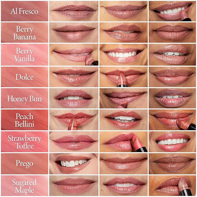 LAURA GELLER NEW YORK Italian Marble Sheer Lipstick - Strawberry Toffee - Hydrating & Lightweight - Vitamin E & Caster Seed Oil - Cream Finish