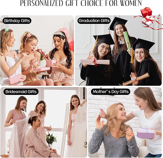 Women Gifts | Initial Makeup Bag Set for Girl Personalized Gifts for Bridesmaid Friend Graduation Teachers PU Leather Cosmetic Travel Toiletry Bag(Pink,N)