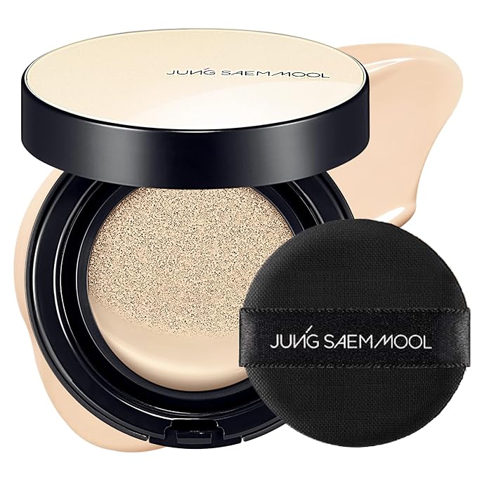 JUNG SAEM MOOL [ SPF ] Essential Skin Nuder Cushion (17 Fair Light) | Refill Not Included (0.49 Fl Oz) | SPF50 Broad Spectrum | Natural Finish | Makeup Artist Brand