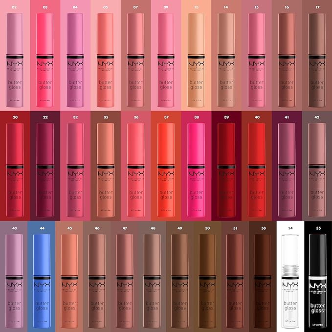 NYX PROFESSIONAL MAKEUP Butter Gloss, Non-Sticky Lip Gloss - Apple Crisp (Modern Red)