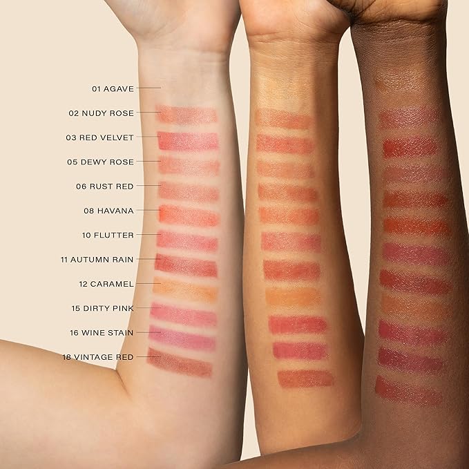 Melixir Vegan Lip Butter (12 Colors), Hydrating Tinted Lip Balm Stick, Bee-Free, Petrolatum-Free, Plant-Based, Moisturizes Dry & Chapped Lips With Shea Butter, Sheer, Natural Finish - #10 Flutter