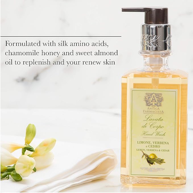 Antica Farmacista Hand & Body Wash - Luxury Nourishing Body Wash - Hydrating Hand Cleansing Wash - Bath & Body Gift - Orange Blossom, Lilac & Jasmine, 10 fl oz