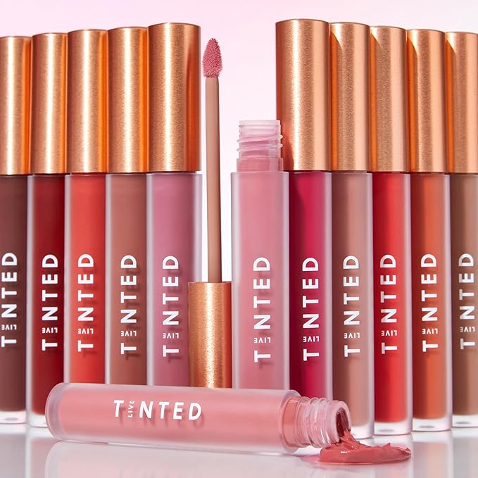 Live Tinted Huelip Liquid Lip Crème - Weightless, Long-Lasting Liquid Lip with Hyaluronic Acid and Jojoba Oil For a Soft, Comfortable, Moisturized Finish - 0.09 fl oz - Rich Chocolate Brown