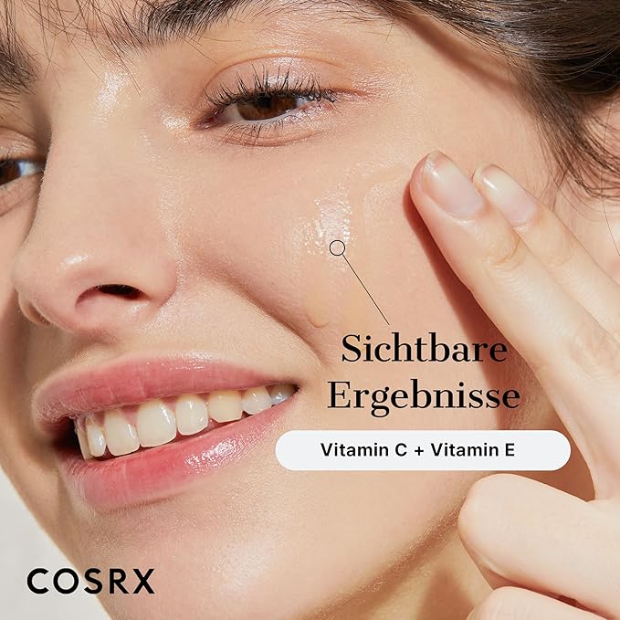 COSRX Pure Vitamin C 23% Serum with Vitamin E & Hyaluronic Acid, Hydrating Facial Serum for Fine Lines, Uneven Skin Tone & Dull Skin, 0.7oz/20g, Korean Skin Care