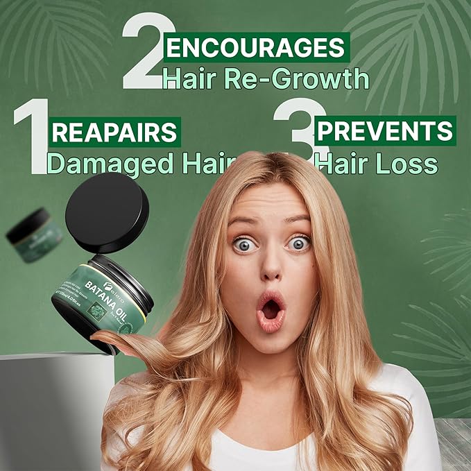 Raw Batana Oil for Hair Growth 4.05 oz - Pure Organic Treatment from Honduras by Dr. Sebi for Thicker, Stronger Hair and Hair Loss Prevention for All Hair Types and Beard Growth by Felero