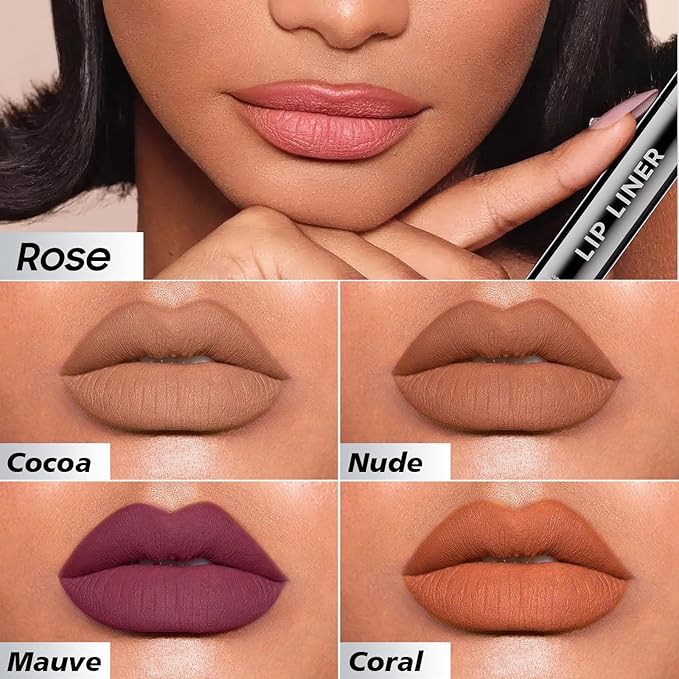 Lip Stain Peel Off - Waterproof Lip Liner, Long Lasting Transfer Proof & Smudge-Proof Lip Liner Stain Moisturizing Easy to Use Natural Lip Color (Mauve)