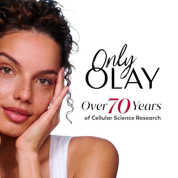 Olay Super Serum - Niacinamide, Vitamin C & E, Collagen Peptide, AHA - 5-in-1 Skin Care Benefits for Face - Healthy Glow, Brightening, Hydrating, Smoothing, Firming, Evens Tone, Anti-Aging, 1.7 Oz