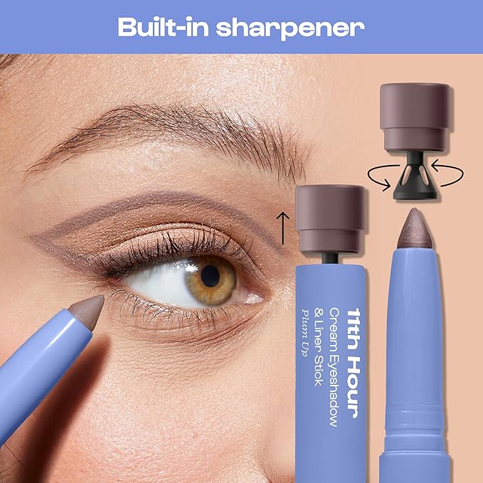 ALLEYOOP 11th Hour Waterproof Cream Eyeshadow Stick – Long-Lasting Eye Shadow Pencil & Eyeliner, Cream to Powder Stick & Highlighter – Smudge-Proof Eyeshadow Matte, Making Mauve Matte