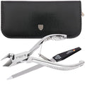 3 Swords Germany - Brand Quality Professional Toe Nail Nipper Clipper Set Stainless Steel Wave Nipper, Head Cutter, Nail File with case for ingrown Toe Nails, Manicure Pedicure by 3 Swords (196)