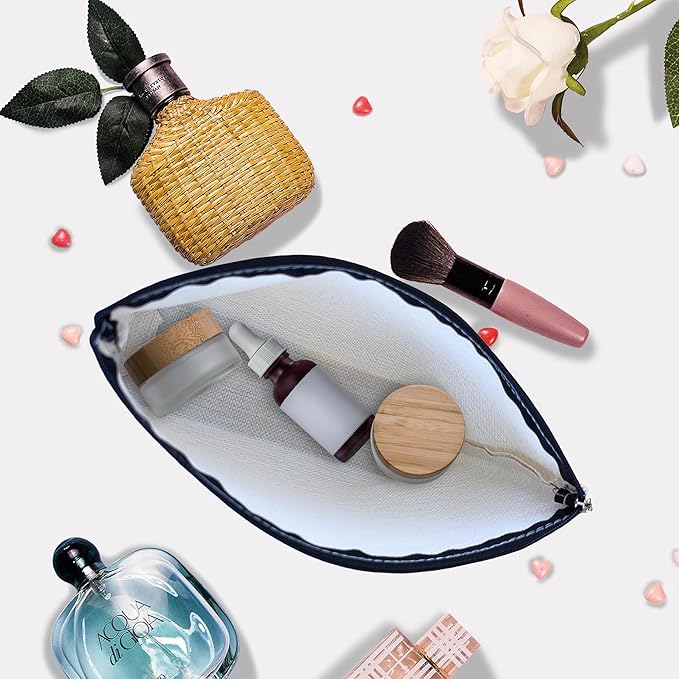 Makeup Bag Vintage Botanical Cosmetic Bag Mini Portable Travel Toiletry Bag Organizer Makeup Brushes Aesthetic Accessories Waterproof Storage Bag for Women
