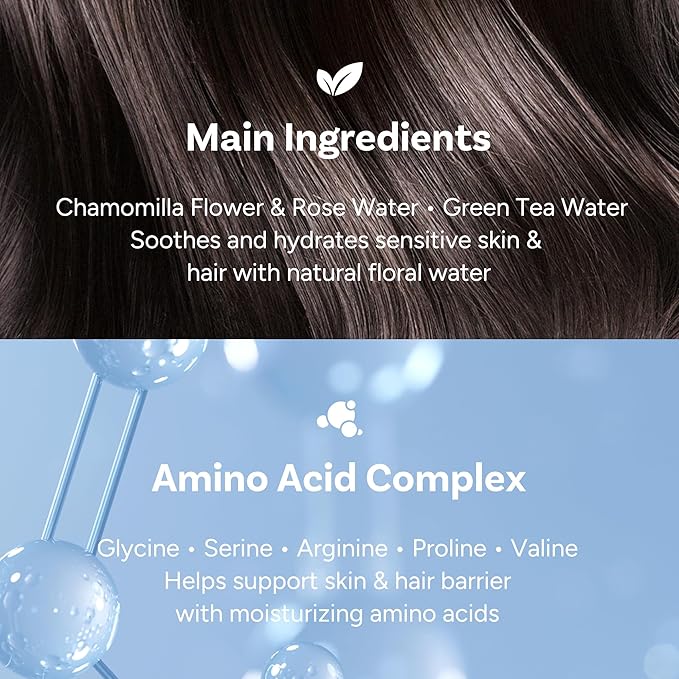 Hydrating Hair & Body Treatment Spray – Botanical Waters & 17 Amino Acids – Sulfate, Paraben & Silicone-Free – White Floral Musk, 125ml / 4.22 fl oz