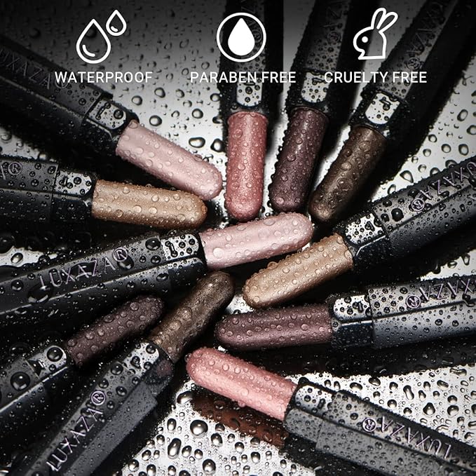 6PCS Eyeshadow Stick Makeup Sets, Waterproof Champagne Shadow Stick,Metallic And Matte Shimmer Eye Shadow Pencil,Pink Eye Brightener Stick Pencil Crayon, B06-Pink Ocean
