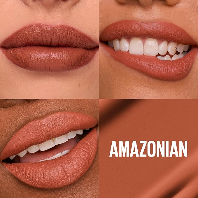 Maybelline Super Stay Matte Ink Liquid Lipstick Makeup, Long Lasting High Impact Color, Up to 16H Wear, Amazonian, Nude Brown, 1 Count, Packaging May Vary